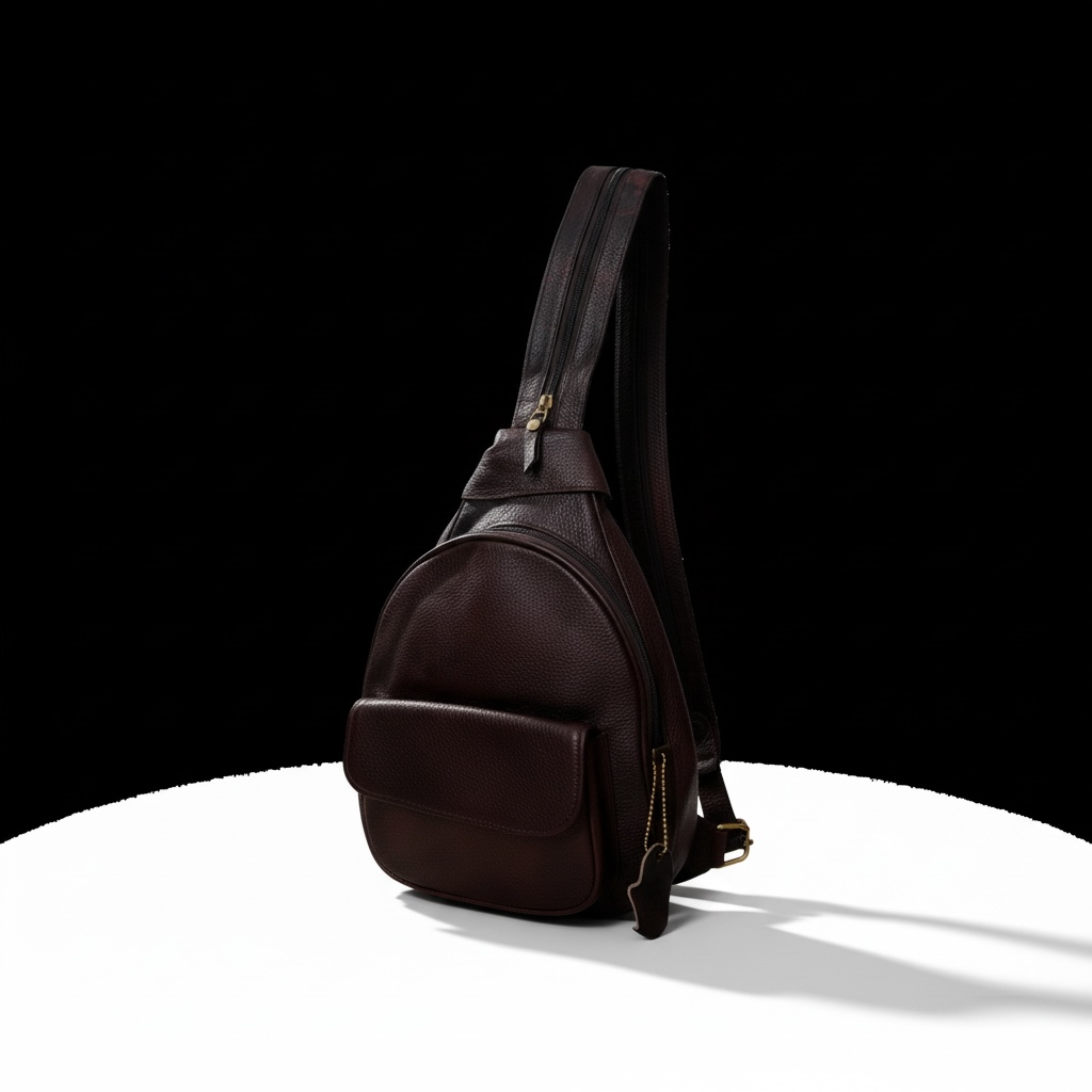 Дамска раница от кафява естествена кожа