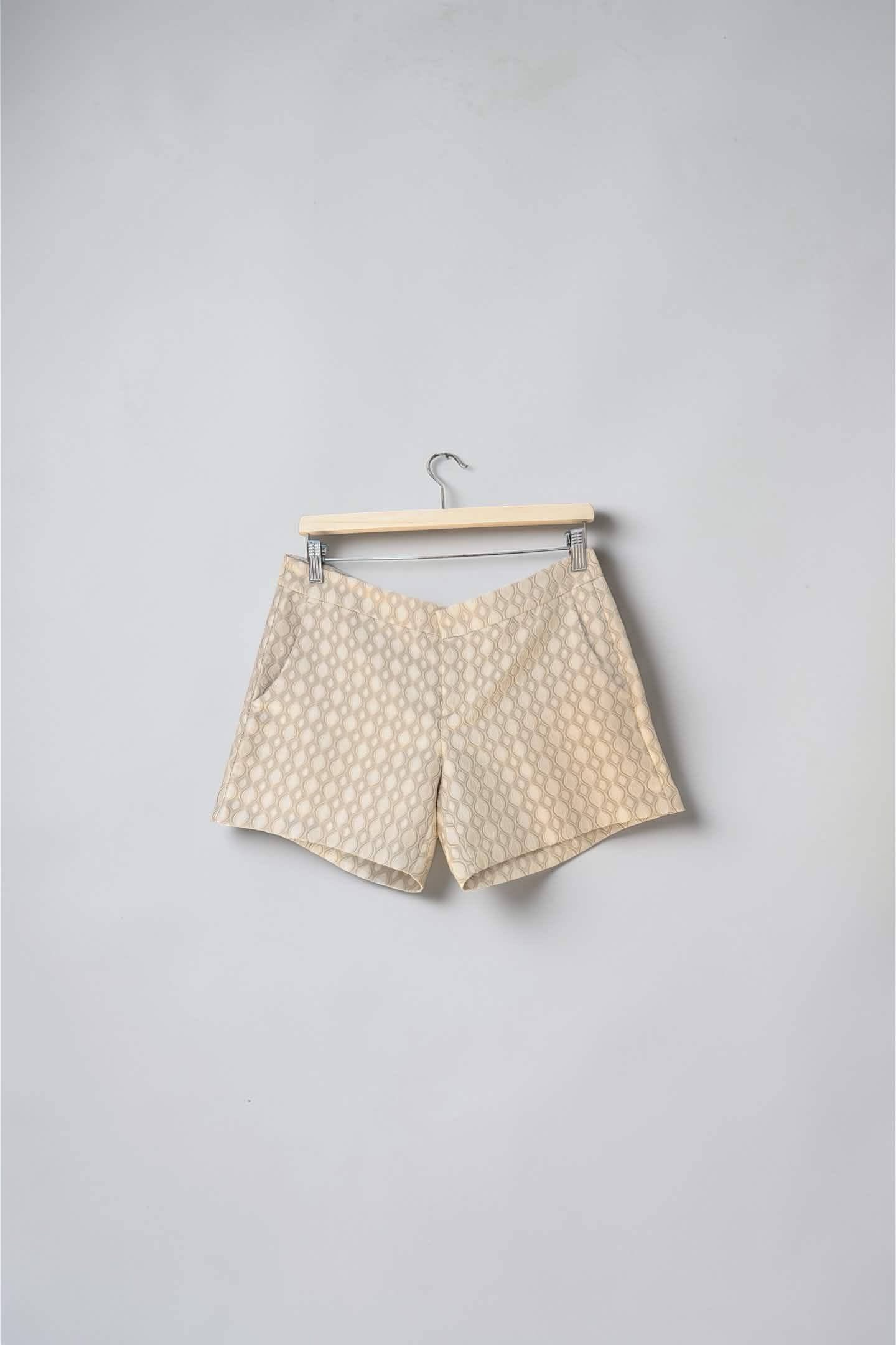 Benetton Beige Textured Shorts